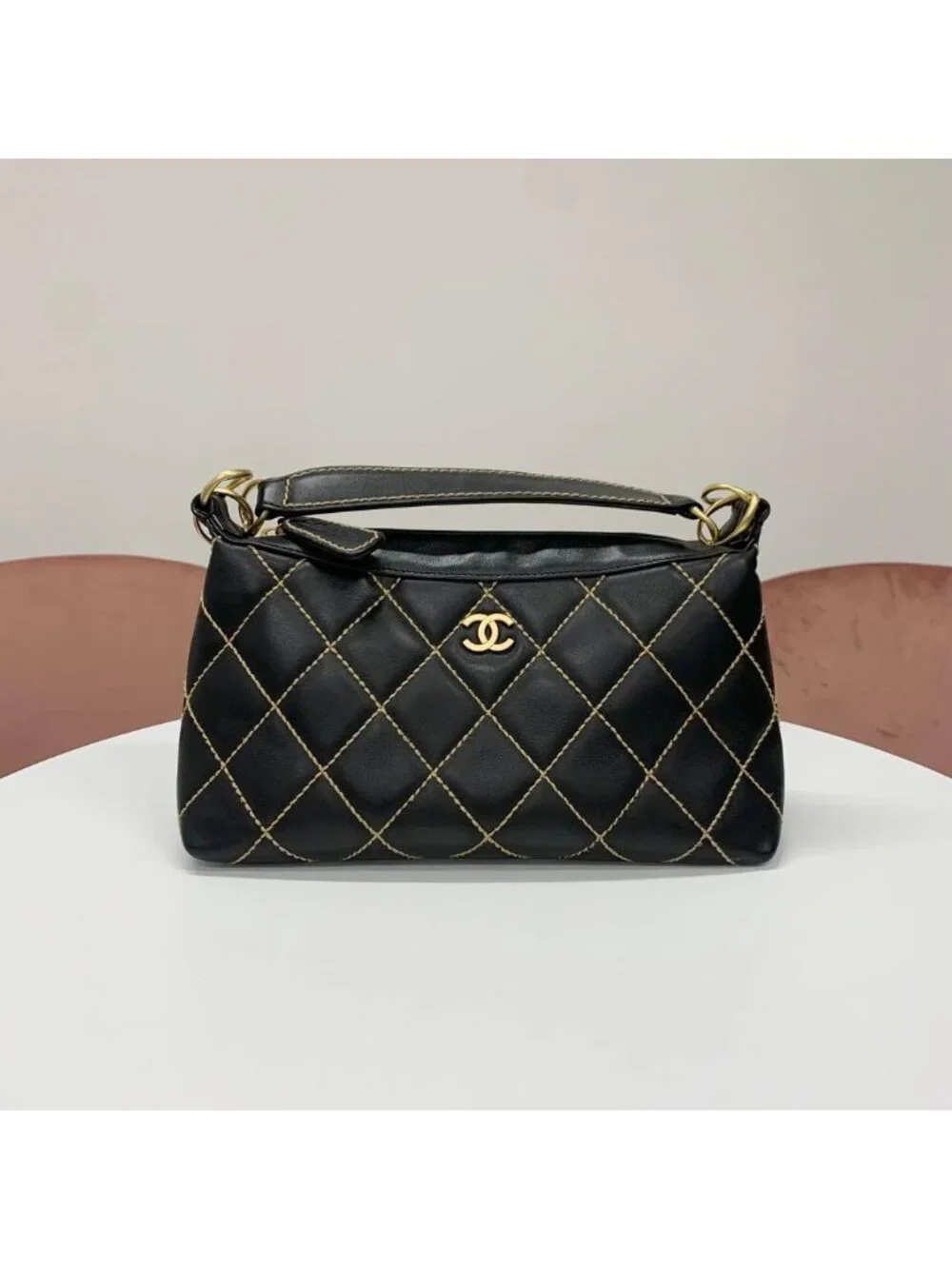 Chanel Wild Stitch CC Logo Shoulder Bag